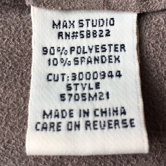 Max Studio vegan suede loose swing oversized vest - Picture 6 of 8